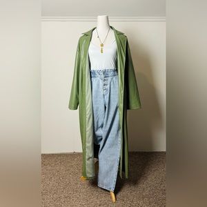 SPRING green trench coat